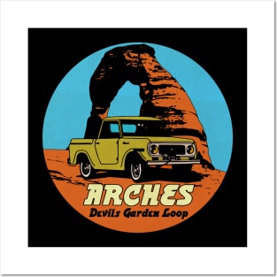 Vintage Arches Park Utah Posters and Art